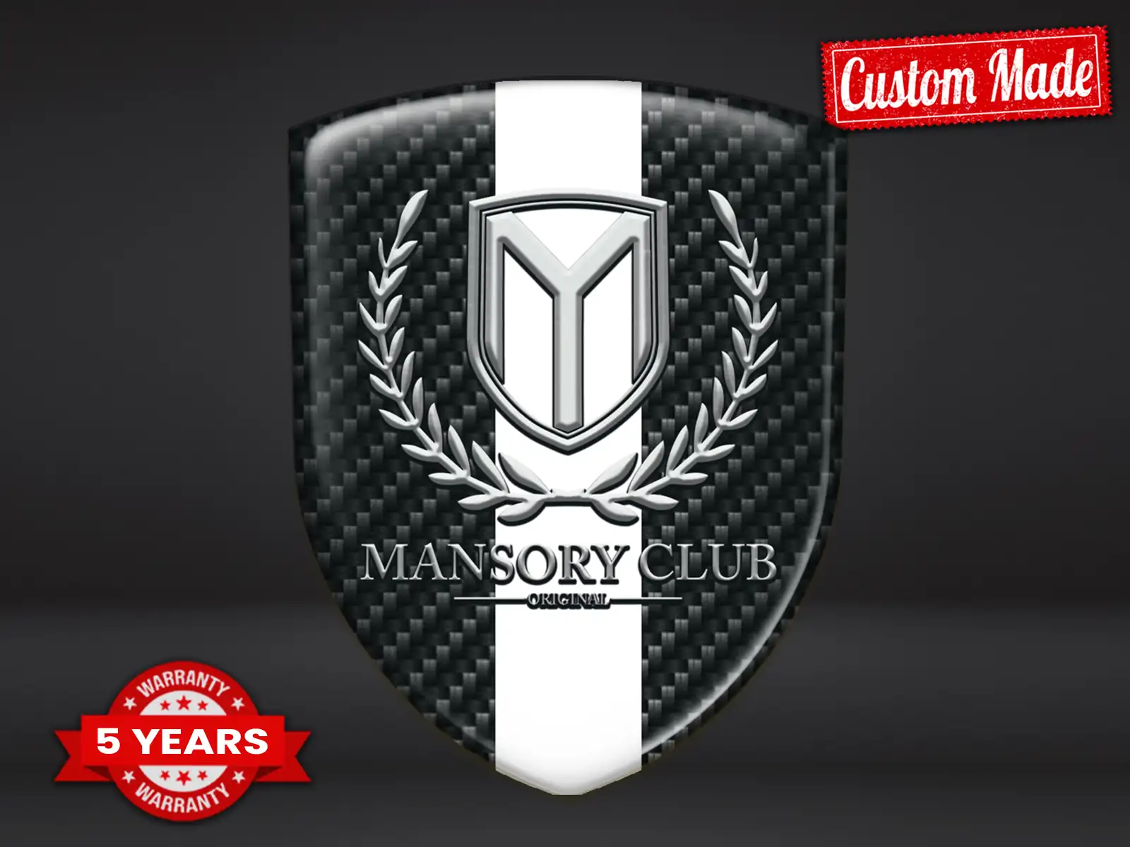 Mansory Logo Silicone Auto Max Durevole Chic Pro Performance